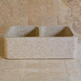 DOUBLE BASIN FARMHOUSE KITCHEN SINK